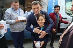 Vatandaşlarımıza kandil simidi ikram ettik